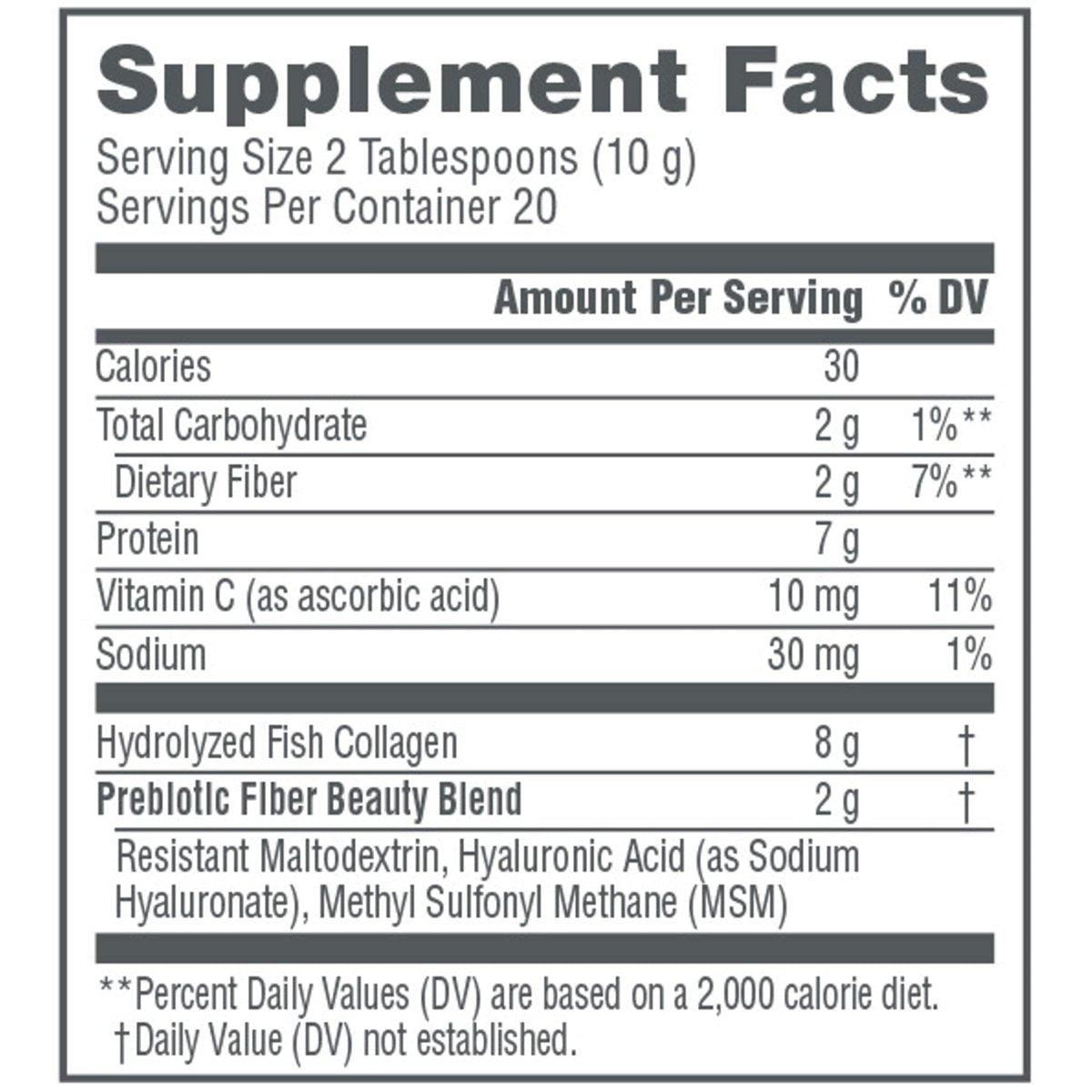 NeoCell Marine Collagen with Beauty Blend; for Skin Hydration; Healthy Hair, Nails and Joint Support; Keto Certified, Gluten Free; Unflavored Powder, 7 Ounces, 20 Servings
