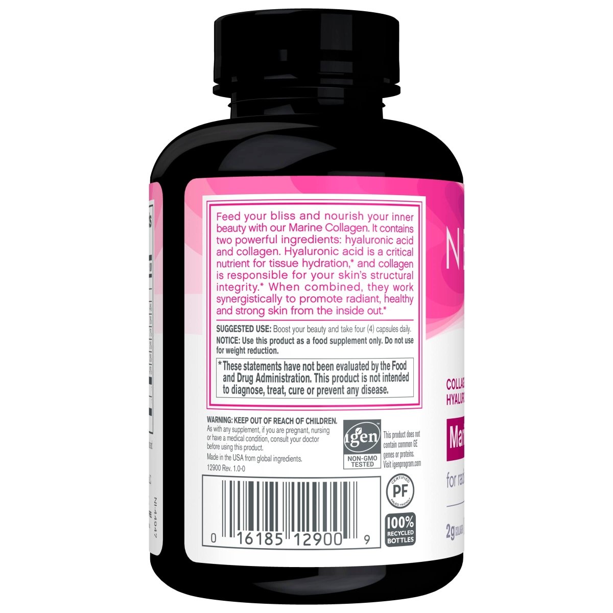 NeoCell Collagène Marin avec Collagène Type 1 et 3 et Acide Hyaluronique, avec Collagène Hydrolysé, Complément Santé de la Peau, Capsule, 120 Comprimés, 1 Bouteille