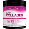 NeoCell Super Collagène Peptides, 10 g de peptides de collagène par portion, sans gluten, compatible céto, sans OGM, nourri à l'herbe, pour des cheveux, une peau, des ongles et des articulations sains, poudre sans saveur, 198 g, 1 pot