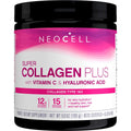 NeoCell Super Collagen Plus avec vitamine C et acide hyaluronique, pour l'hydratation de la peau et le soutien d'une peau, de cheveux et d'ongles sains, sans saveur, poudre de collagène, 195 g, 1 boîte