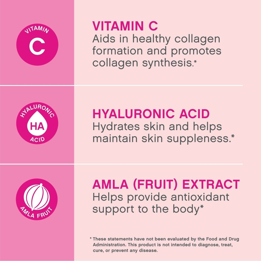 NeoCell Super Collagen Plus avec vitamine C et acide hyaluronique, pour l'hydratation de la peau et le soutien d'une peau, de cheveux et d'ongles sains, sans saveur, poudre de collagène, 195 g, 1 boîte
