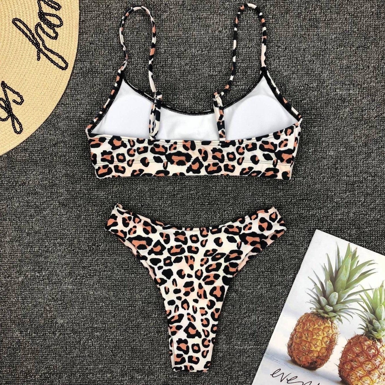 Maillot de bain jaune vert fluo femme Push Up rembourré Micro Bikini été maillot de bain plage maillot de bain femme col rond découpe avant lacets dos coupe haute une pièce maillot de bain