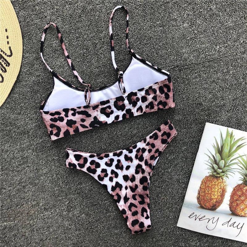 Maillot de bain jaune vert fluo femme Push Up rembourré Micro Bikini été maillot de bain plage maillot de bain femme col rond découpe avant lacets dos coupe haute une pièce maillot de bain