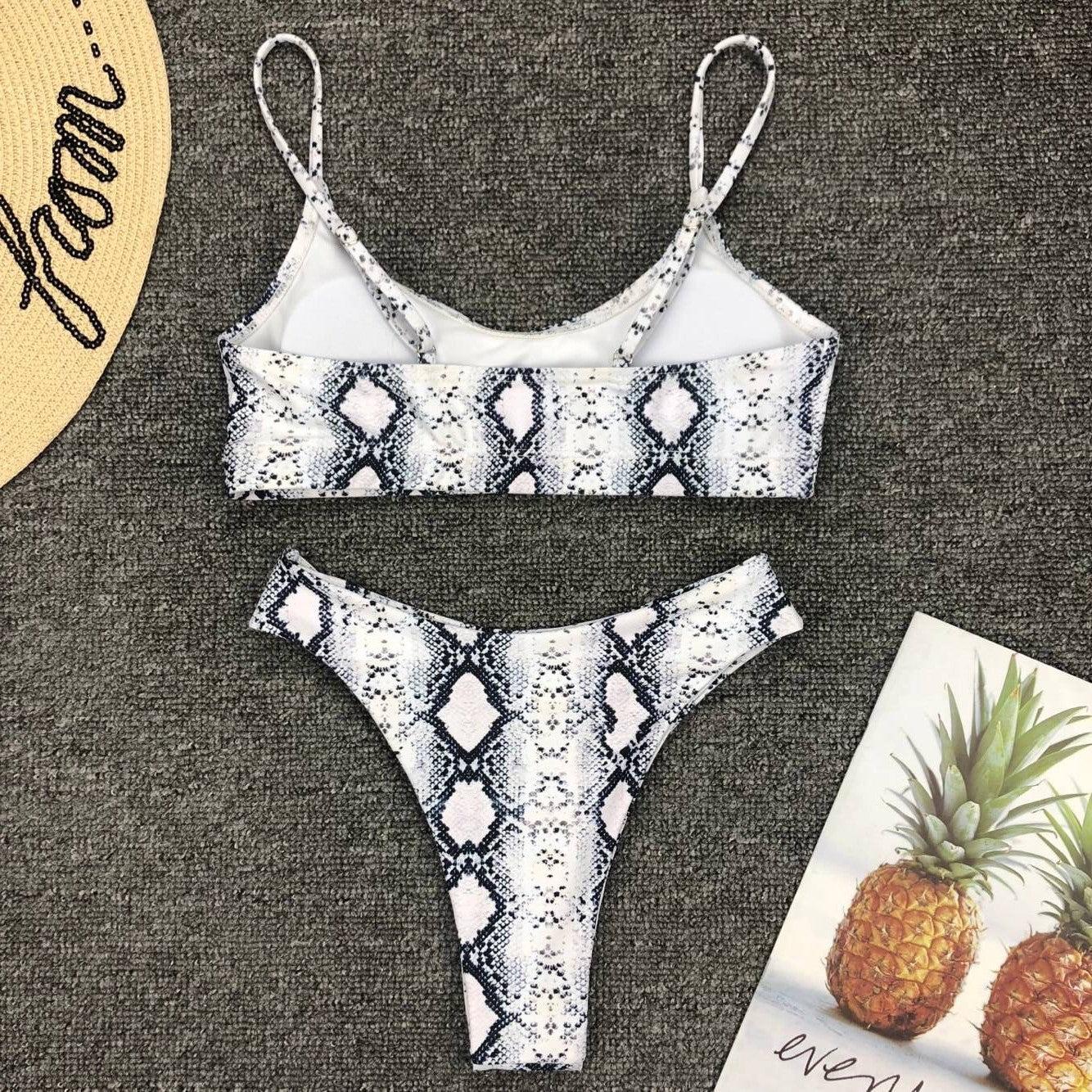 Maillot de bain jaune vert fluo femme Push Up rembourré Micro Bikini été maillot de bain plage maillot de bain femme col rond découpe avant lacets dos coupe haute une pièce maillot de bain