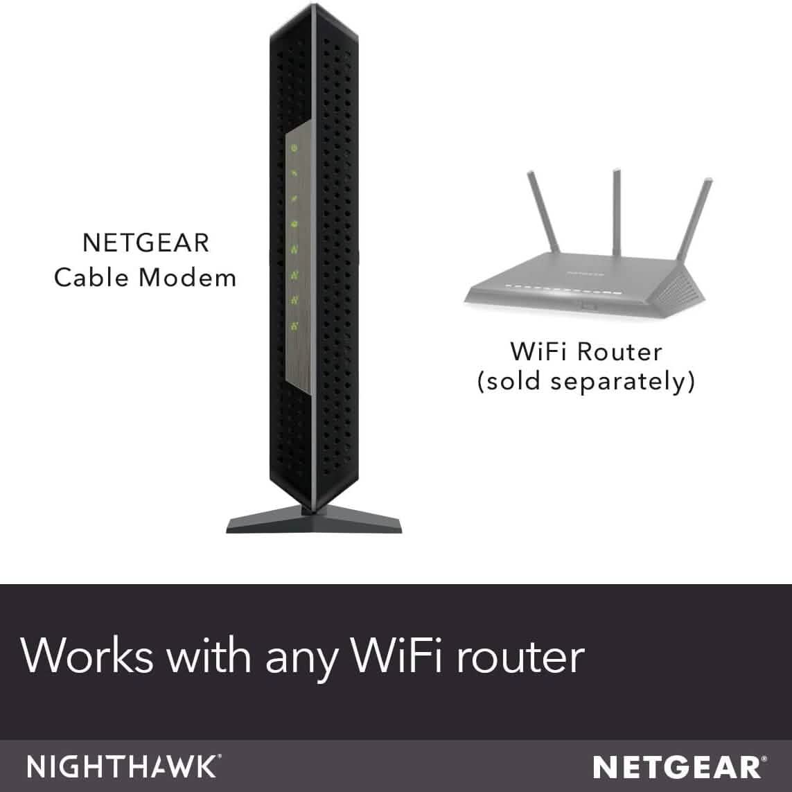 NETGEAR Nighthawk Modem Câble CM1200 - Compatible avec tous les Fournisseurs de Câble (Reconditionné)
