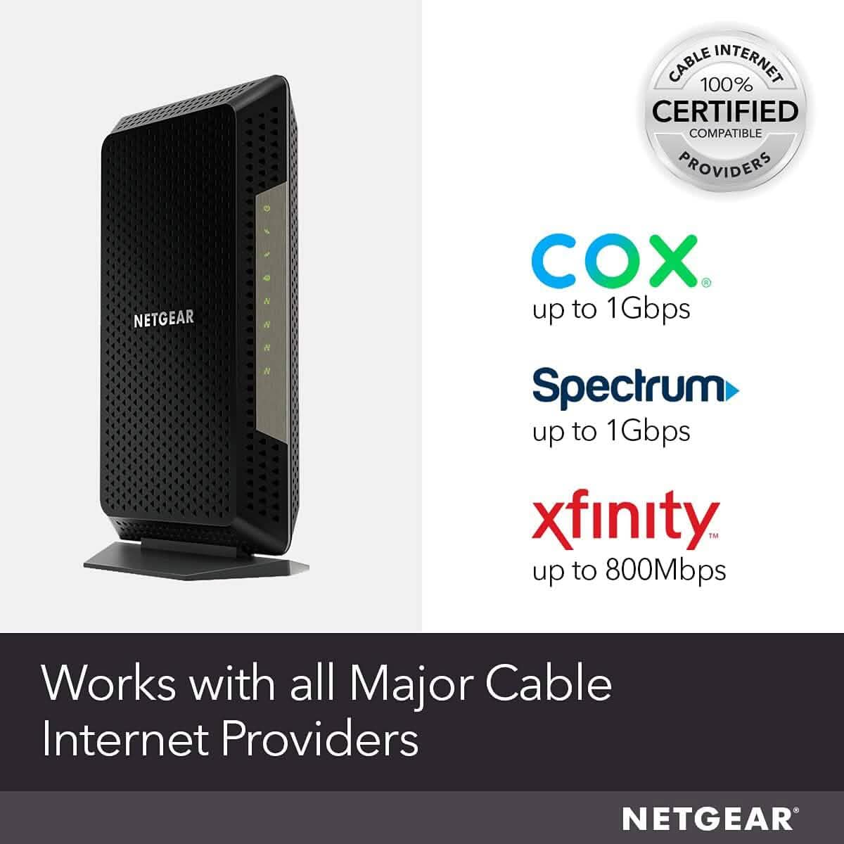 NETGEAR Nighthawk Modem Câble CM1200 - Compatible avec tous les Fournisseurs de Câble (Reconditionné)