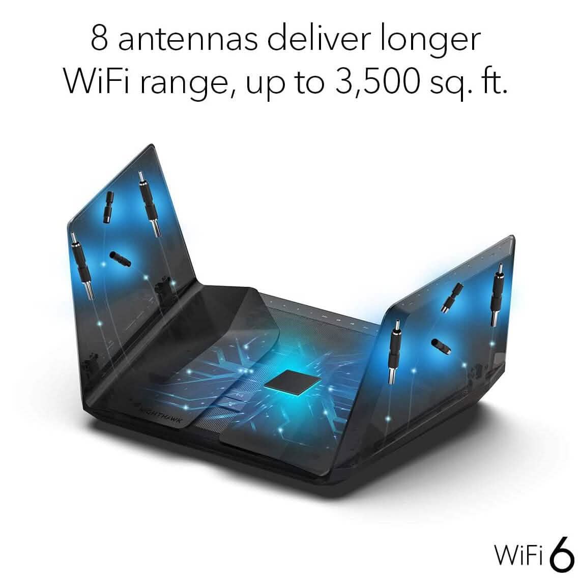 Routeur Gigabit bibande 12 flux Netgear Nighthawk WiFi 6 (RAX120) AX6000 (reconditionné)