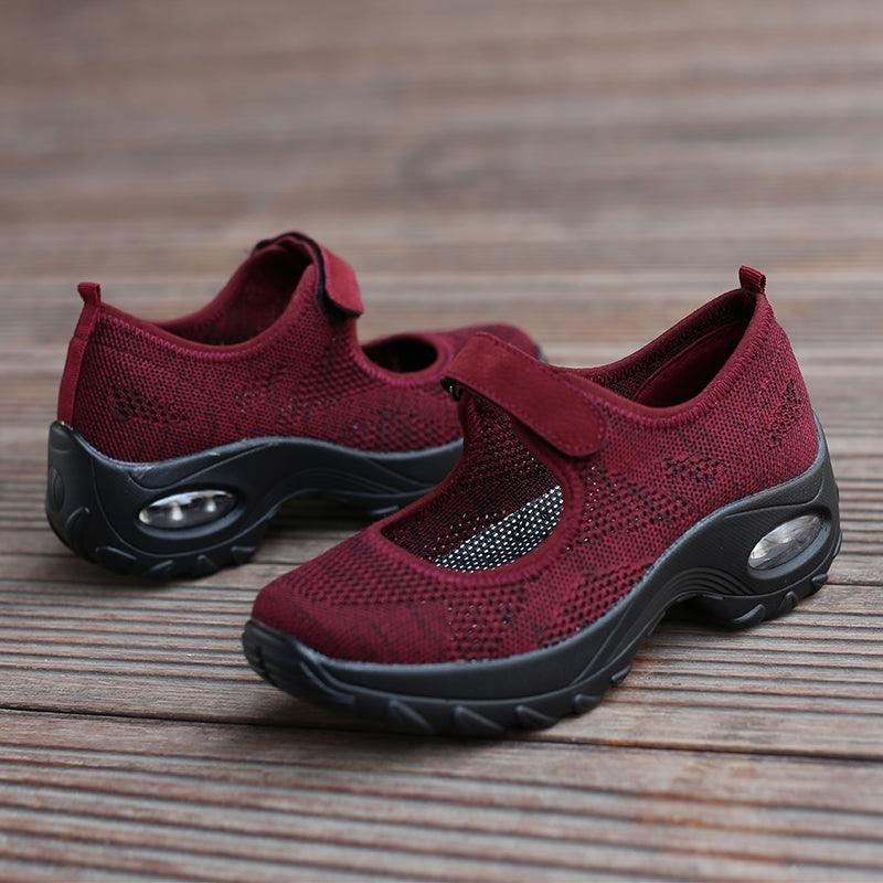 Nouvelles Chaussures Plates à Coussin d'Air pour Femmes Baskets en Maille Respirantes pour Femmes Chaussures Décontractées Rehaussées Chaussures à Coussin d'Air pour Femmes Baskets en Maille Respirantes Chaussures Plates pour Femmes