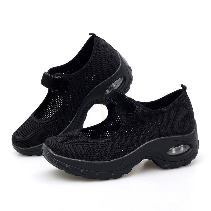 Nouvelles Chaussures Plates à Coussin d'Air pour Femmes Baskets en Maille Respirantes pour Femmes Chaussures Décontractées Rehaussées Chaussures à Coussin d'Air pour Femmes Baskets en Maille Respirantes Chaussures Plates pour Femmes
