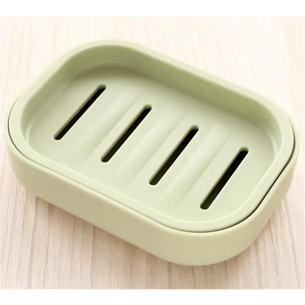 Nouvelle boîte à savon en plastique avec distributeur, porte-savon, étui à plat pour salle de bain, douche, voyage, randonnée, boîte à savon de couleur aléatoire