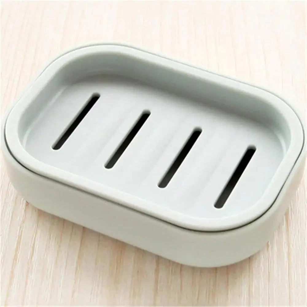 Nouvelle boîte à savon en plastique avec distributeur, porte-savon, étui à plat pour salle de bain, douche, voyage, randonnée, boîte à savon de couleur aléatoire