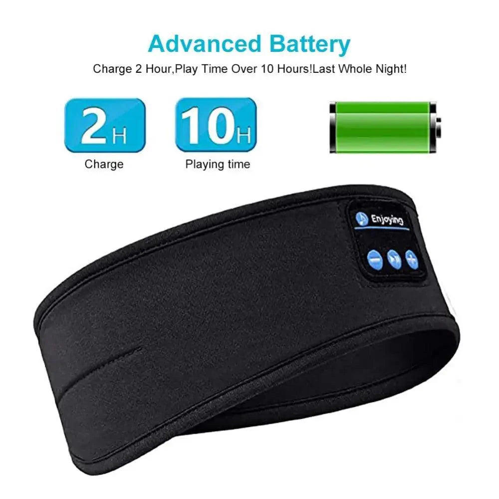 Nouveau casque Bluetooth sans fil bandeau de sport doux et élastique confortable pour la musique du sommeil haut-parleurs de casque