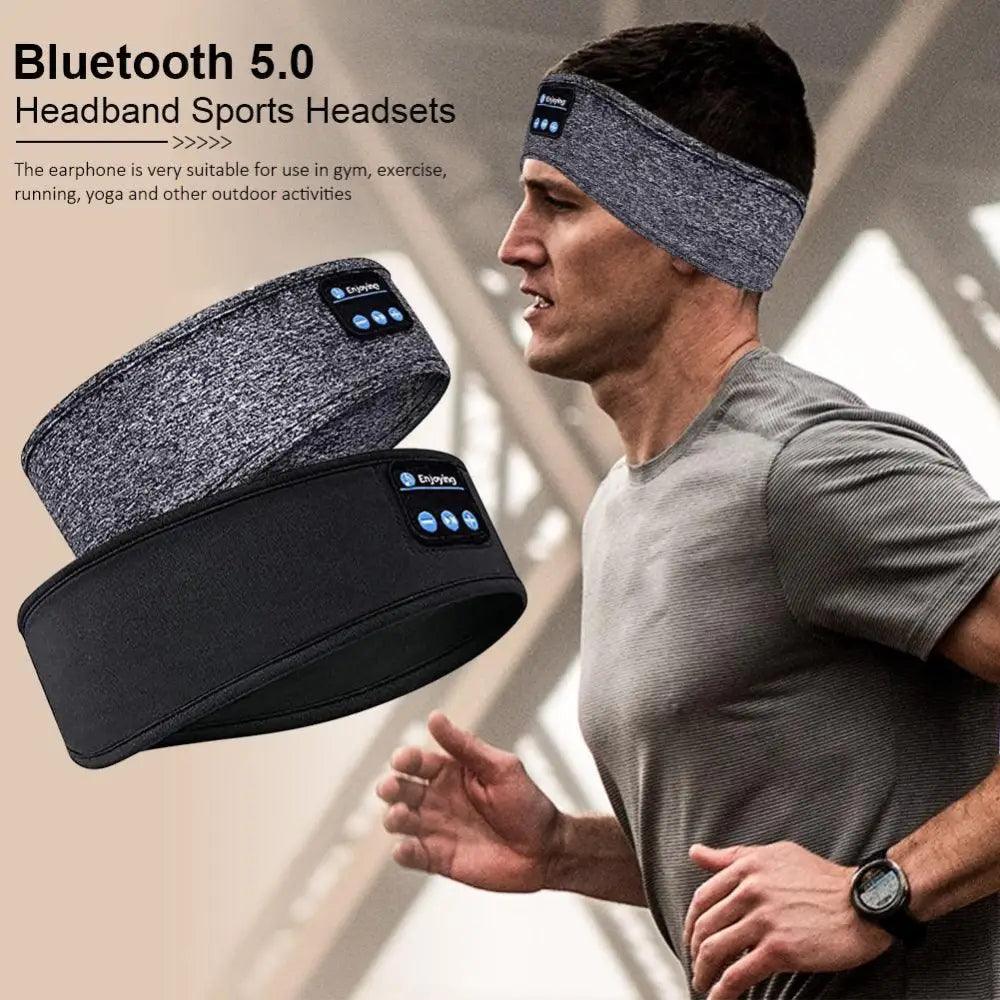 Nouveau casque Bluetooth sans fil bandeau de sport doux et élastique confortable pour la musique du sommeil haut-parleurs de casque