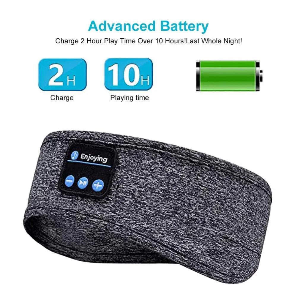Nouveau casque Bluetooth sans fil bandeau de sport doux et élastique confortable pour la musique du sommeil haut-parleurs de casque