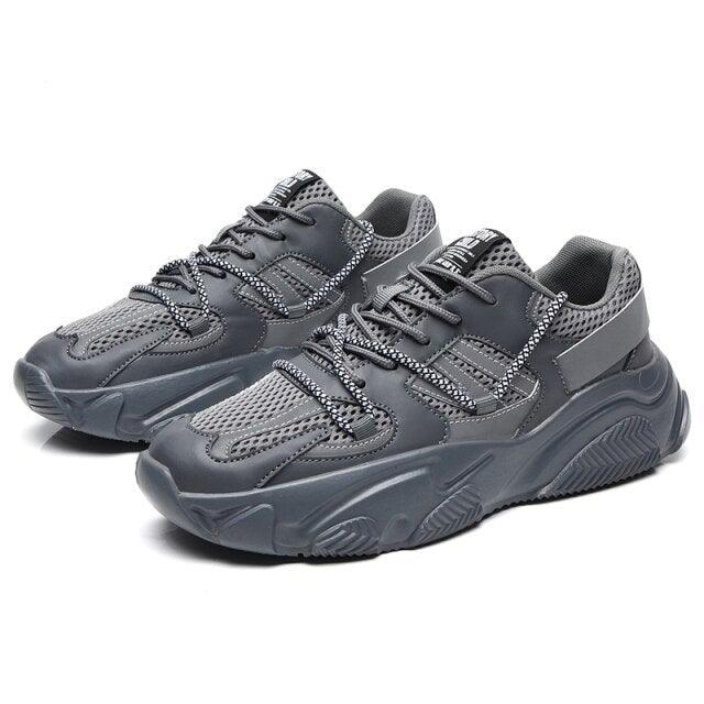 Nouvelles chaussures de sport décontractées pour hommes, à la mode, en maille résistante à l'usure, respirantes, pour le basketball, à lacets, confortables, avec amorti antichoc, pour la course à pied, la gym, la marche sportive, antidérapantes.