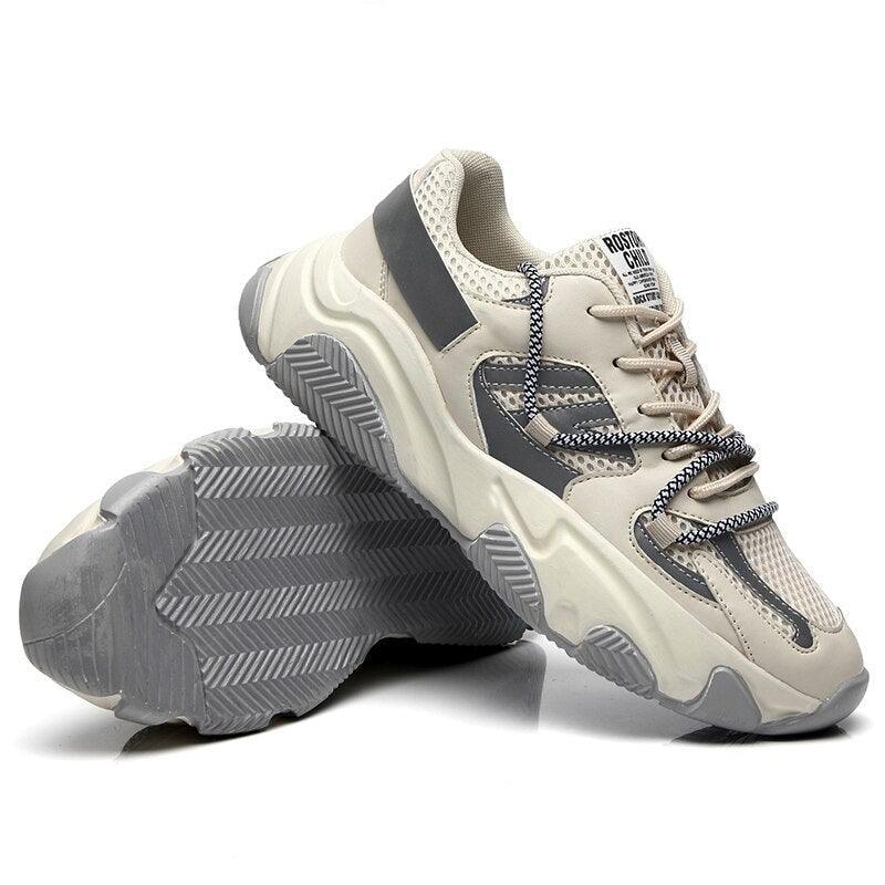 Nouvelles chaussures de sport décontractées pour hommes, à la mode, en maille résistante à l'usure, respirantes, pour le basketball, à lacets, confortables, avec amorti antichoc, pour la course à pied, la gym, la marche sportive, antidérapantes.