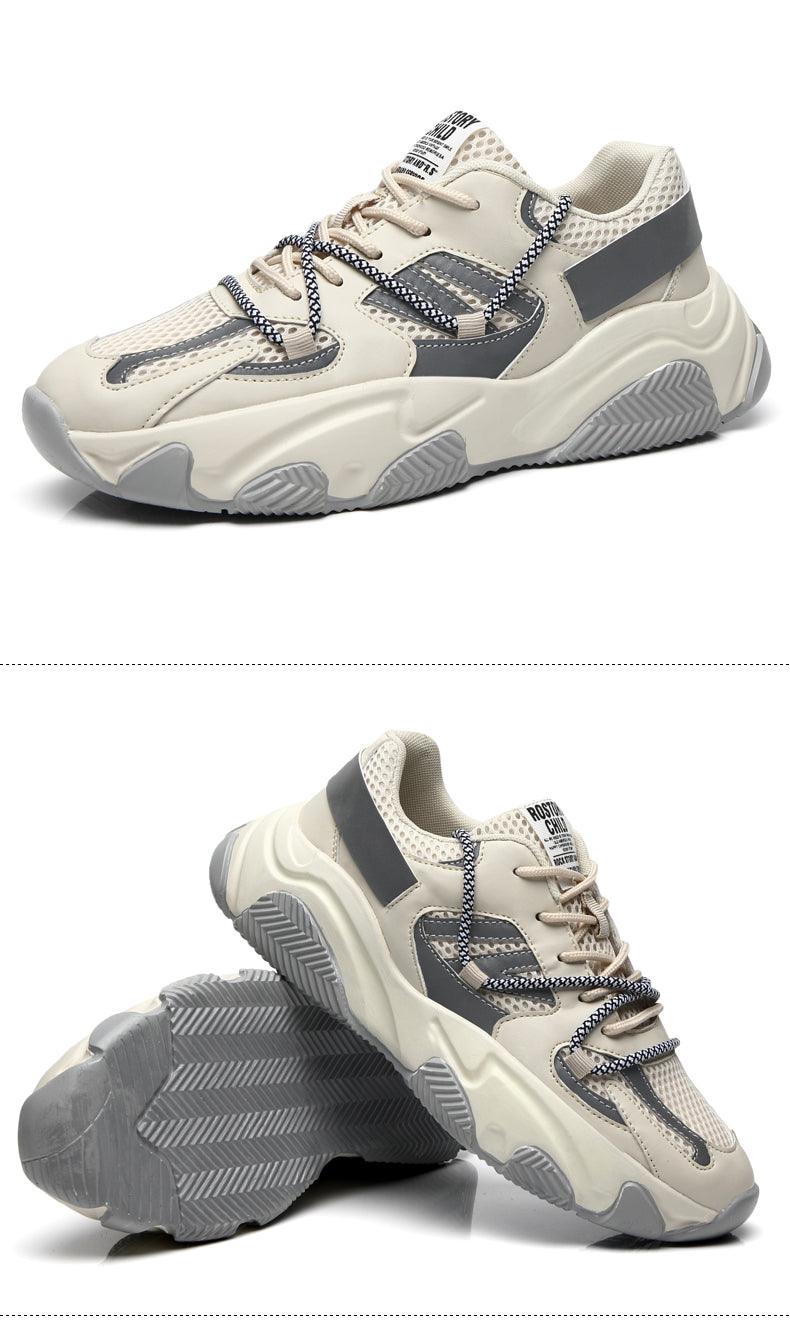 Nouvelles chaussures de sport décontractées pour hommes, à la mode, en maille résistante à l'usure, respirantes, pour le basketball, à lacets, confortables, avec amorti antichoc, pour la course à pied, la gym, la marche sportive, antidérapantes.