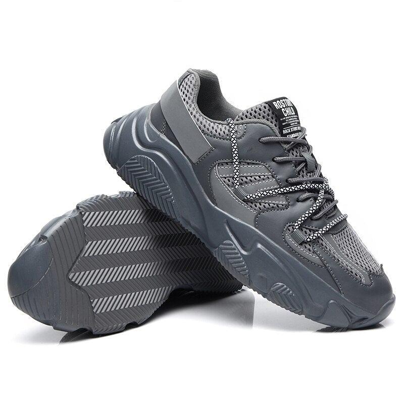 Nouvelles chaussures de sport décontractées pour hommes, à la mode, en maille résistante à l'usure, respirantes, pour le basketball, à lacets, confortables, avec amorti antichoc, pour la course à pied, la gym, la marche sportive, antidérapantes.