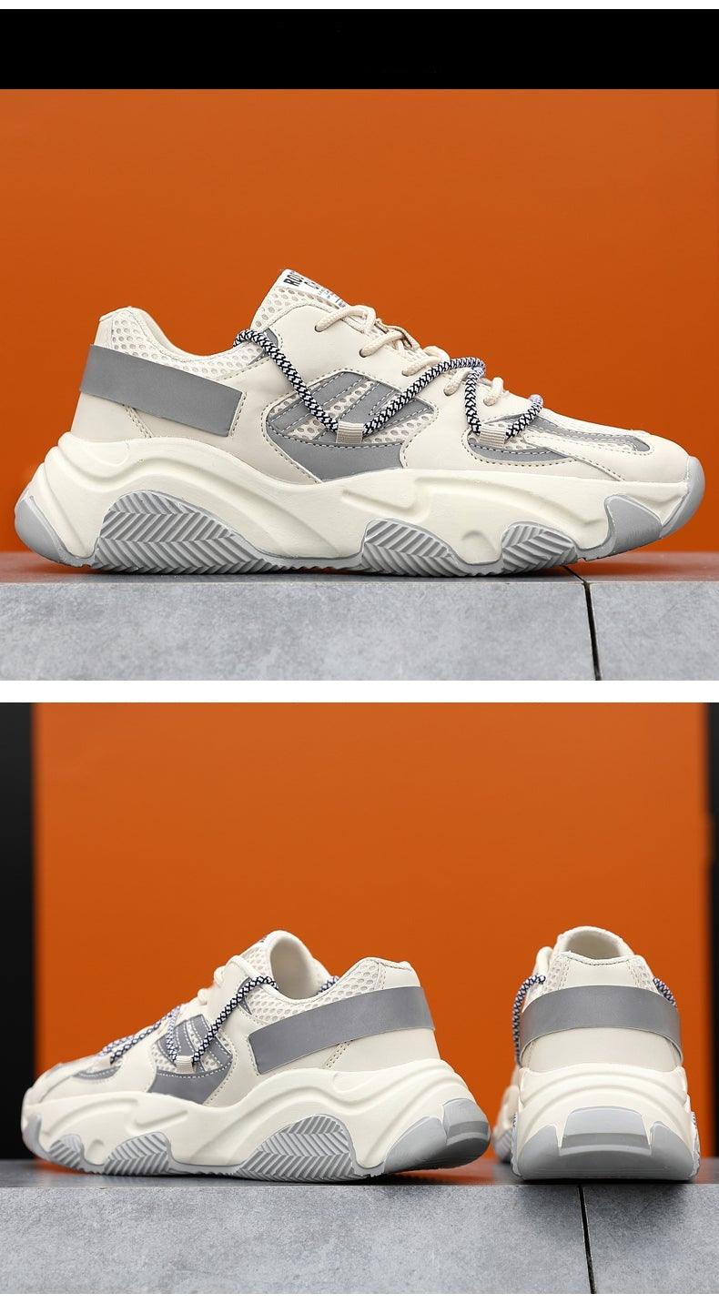 Nouvelles chaussures de sport décontractées pour hommes, à la mode, en maille résistante à l'usure, respirantes, pour le basketball, à lacets, confortables, avec amorti antichoc, pour la course à pied, la gym, la marche sportive, antidérapantes.
