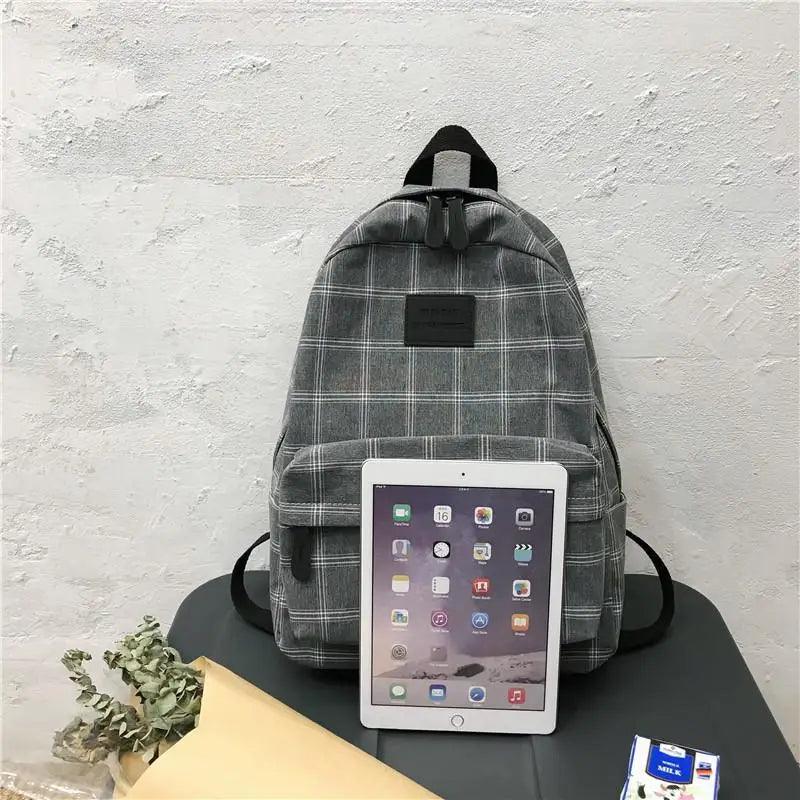 Nouveau sac à dos décontracté pour femmes et filles Sac à dos élégant à rayures pour adolescentes