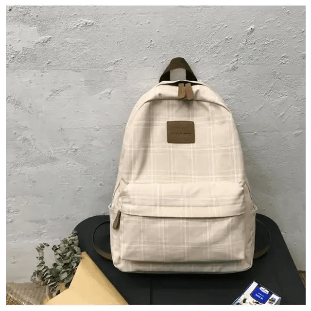 Nouveau sac à dos décontracté pour femmes et filles Sac à dos élégant à rayures pour adolescentes