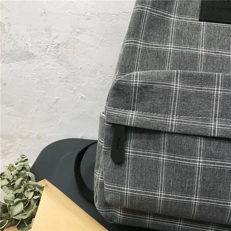 Nouveau sac à dos décontracté pour femmes et filles Sac à dos élégant à rayures pour adolescentes
