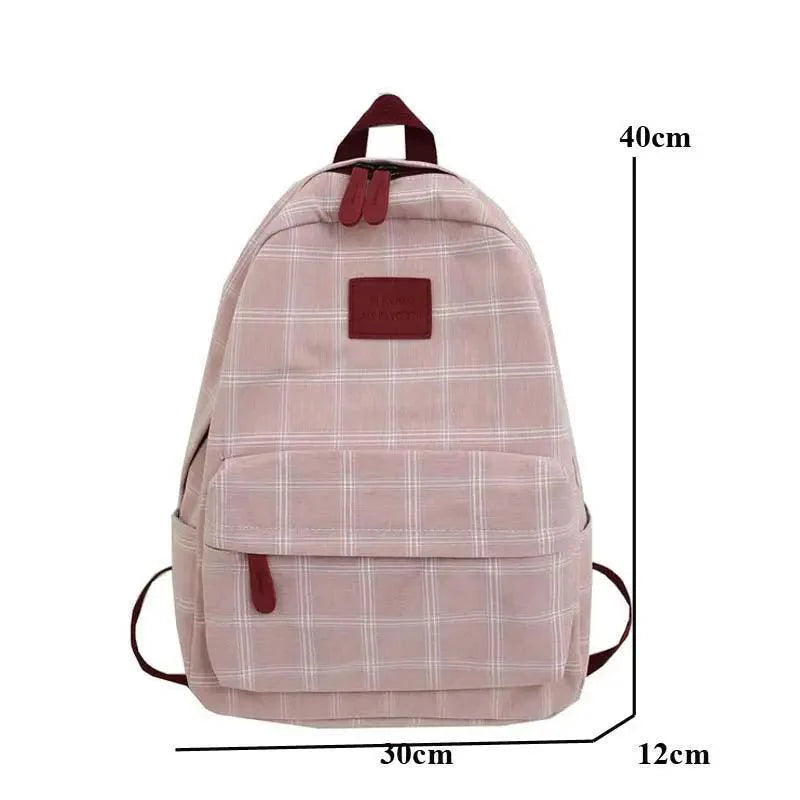 Nouveau sac à dos décontracté pour femmes et filles Sac à dos élégant à rayures pour adolescentes