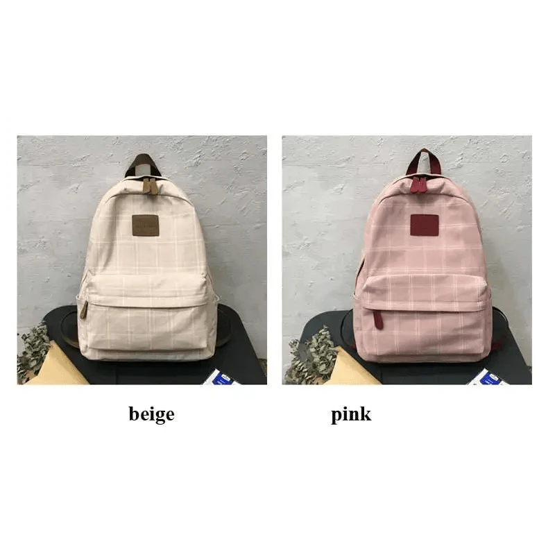 Nouveau sac à dos décontracté pour femmes et filles Sac à dos élégant à rayures pour adolescentes