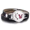 Nouveau Charmant Bracelet Diffuseur d'Huiles Essentielles en Cuir Véritable Réglable – Idéal comme Cadeau de Saint-Valentin pour Femme