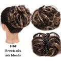 Nouvelles pinces à chignon ondulées, faux chignon désordonné pour femmes, élastique à cheveux en fibre résistante à la chaleur, extensions à clip noires pour donner du volume aux chignons pour filles.