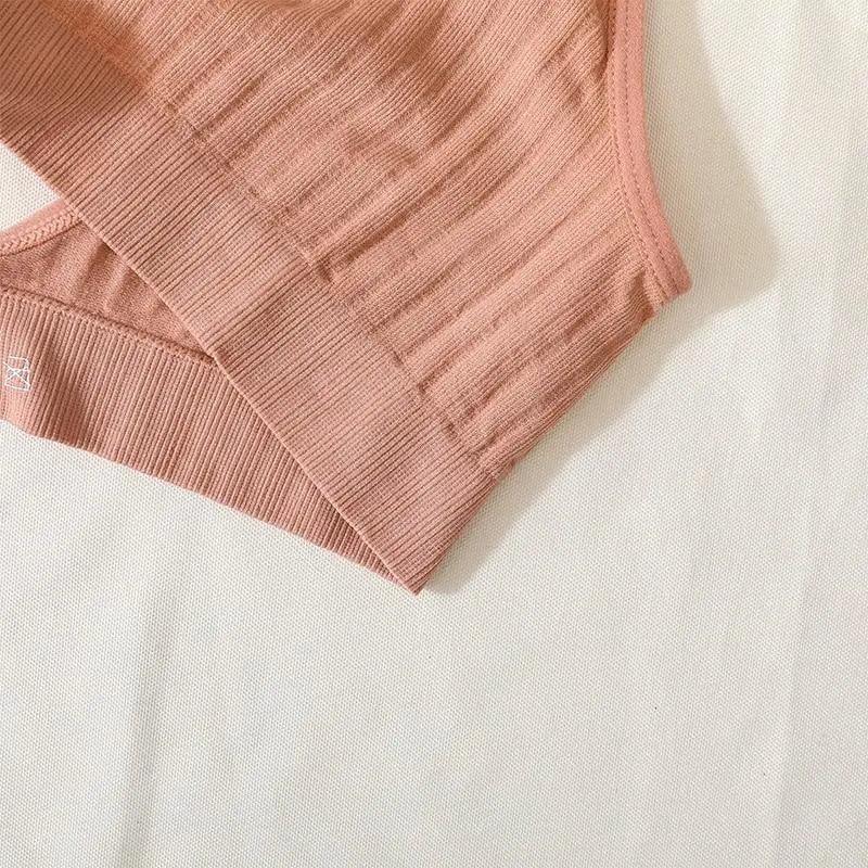 Nouveaux soutiens-gorge de sport confortables sans coutures pour femmes et jeunes filles, haut brassière féminine, sous-vêtements sexy pour femmes avec décolleté en V profond, sans dos