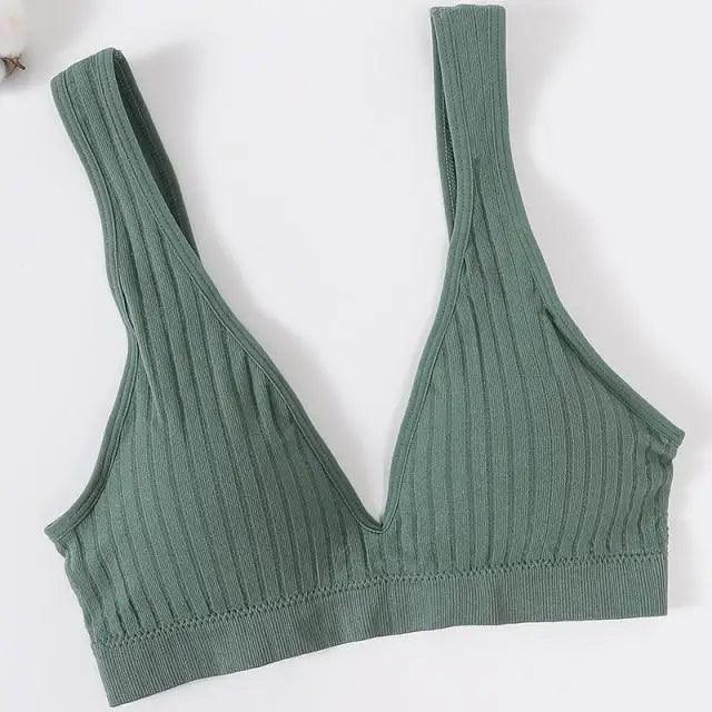 Nouveaux soutiens-gorge de sport confortables sans coutures pour femmes et jeunes filles, haut brassière féminine, sous-vêtements sexy pour femmes avec décolleté en V profond, sans dos