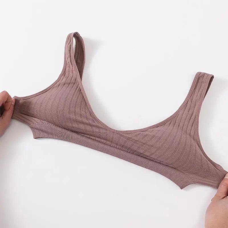 Nouveaux soutiens-gorge de sport confortables sans coutures pour femmes et jeunes filles, haut brassière féminine, sous-vêtements sexy pour femmes avec décolleté en V profond, sans dos