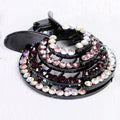 Nouveau porte-queue de cheval nid d'oiseau en cristal, pince à cheveux en forme de crabe, strass pour femmes, filles, accessoires barrettes, couvre-chef, magnifiques accessoires pour cheveux pour femmes
