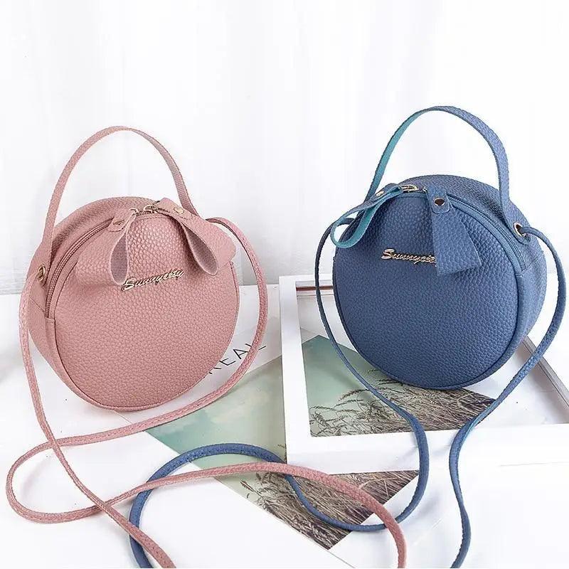 Petit sac rond pour femmes et filles, à la mode, à bandoulière, pour téléphone portable, sacoche, cadeaux.