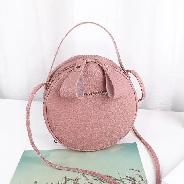 Petit sac rond pour femmes et filles, à la mode, à bandoulière, pour téléphone portable, sacoche, cadeaux.
