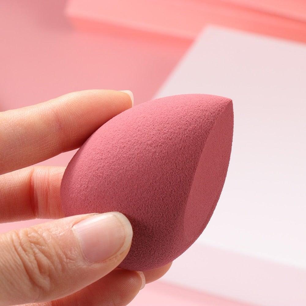 Nouvelles éponges de maquillage de différentes tailles, applicateur de poudre cosmétique, outils de beauté pour le fard à joues, avec boîte de rangement, design doux et luxueux pour femmes