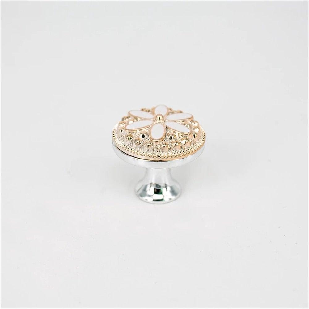 Nouvelles poignées de porte Poignées de meubles Poignée de table basse Bouton de tiroir et d'armoire Accessoires de meubles de cuisine Boutons d'armoire Boutons de tiroir fleur Poignées