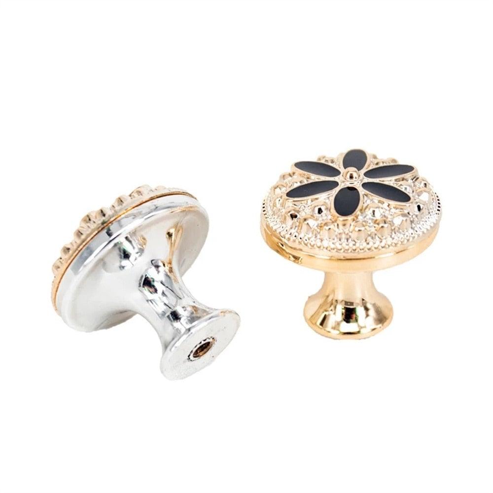 Nouvelles poignées de porte Poignées de meubles Poignée de table basse Bouton de tiroir et d'armoire Accessoires de meubles de cuisine Boutons d'armoire Boutons de tiroir fleur Poignées
