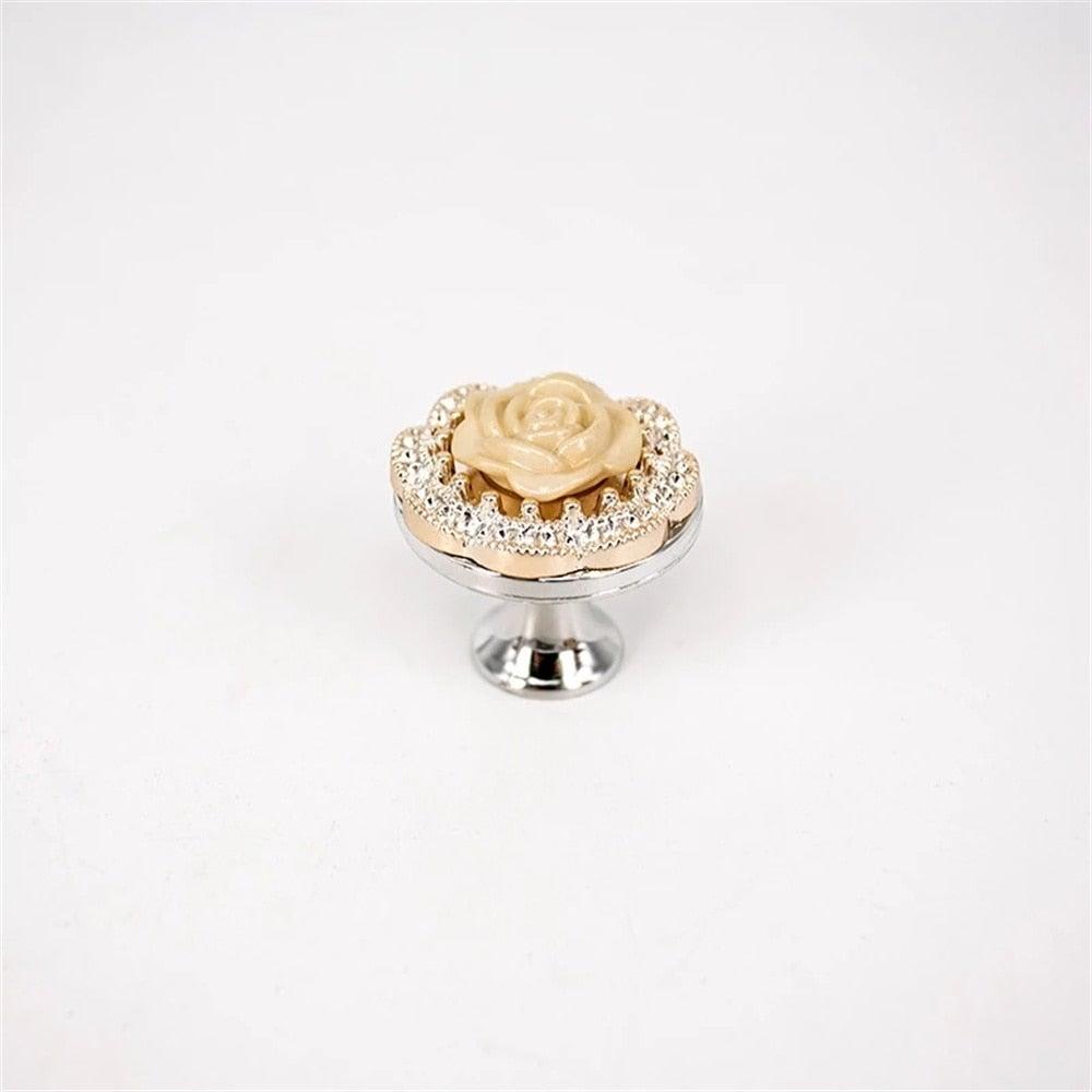 Nouvelles poignées de porte Poignées de meubles Poignée de table basse Bouton de tiroir et d'armoire Accessoires de meubles de cuisine Boutons d'armoire Boutons de tiroir fleur Poignées