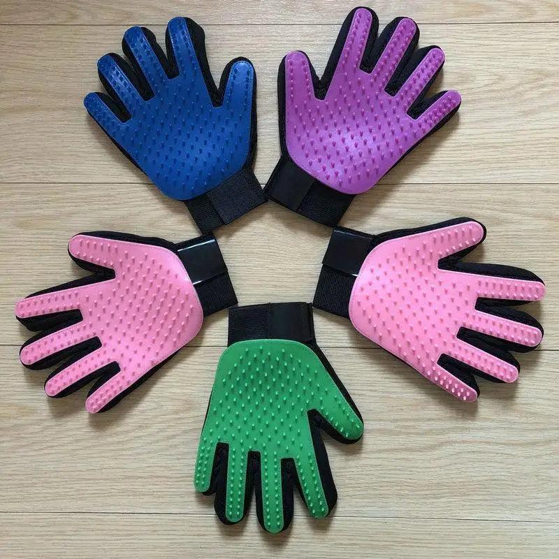 Nouveaux Gants de Toilettage Efficaces Nettoyage Doux Brosse Gants Épilateurs pour Animaux de Compagnie