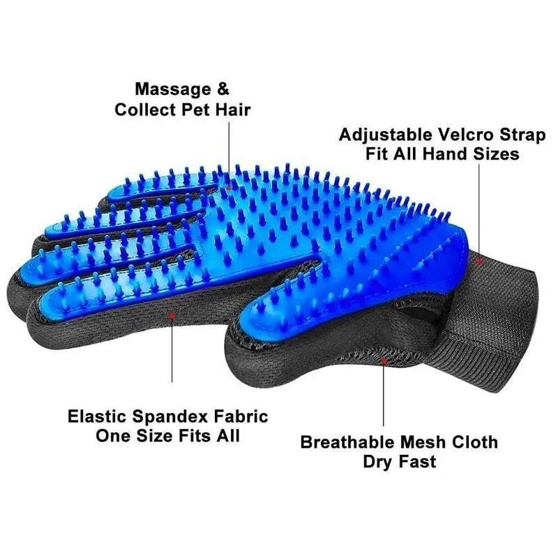 Nouveaux Gants de Toilettage Efficaces Nettoyage Doux Brosse Gants Épilateurs pour Animaux de Compagnie
