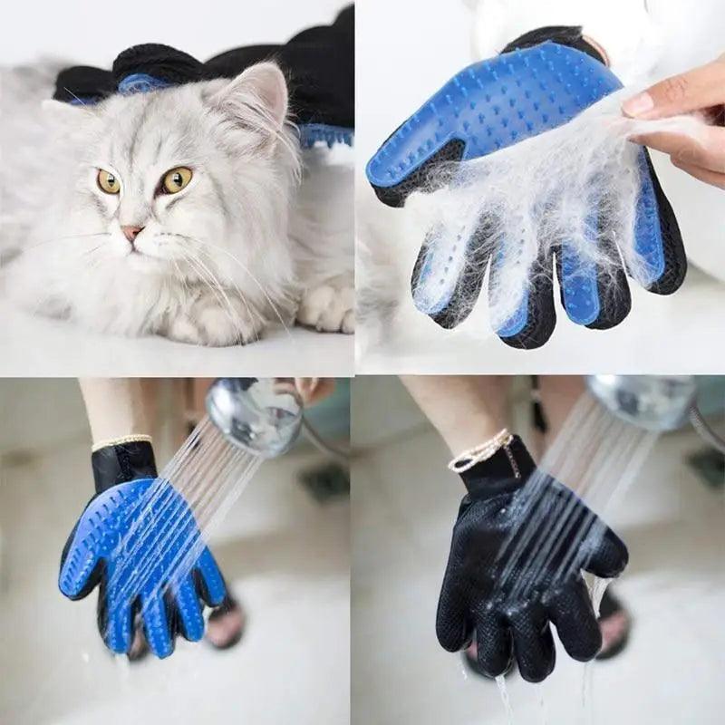 Nouveaux Gants de Toilettage Efficaces Nettoyage Doux Brosse Gants Épilateurs pour Animaux de Compagnie