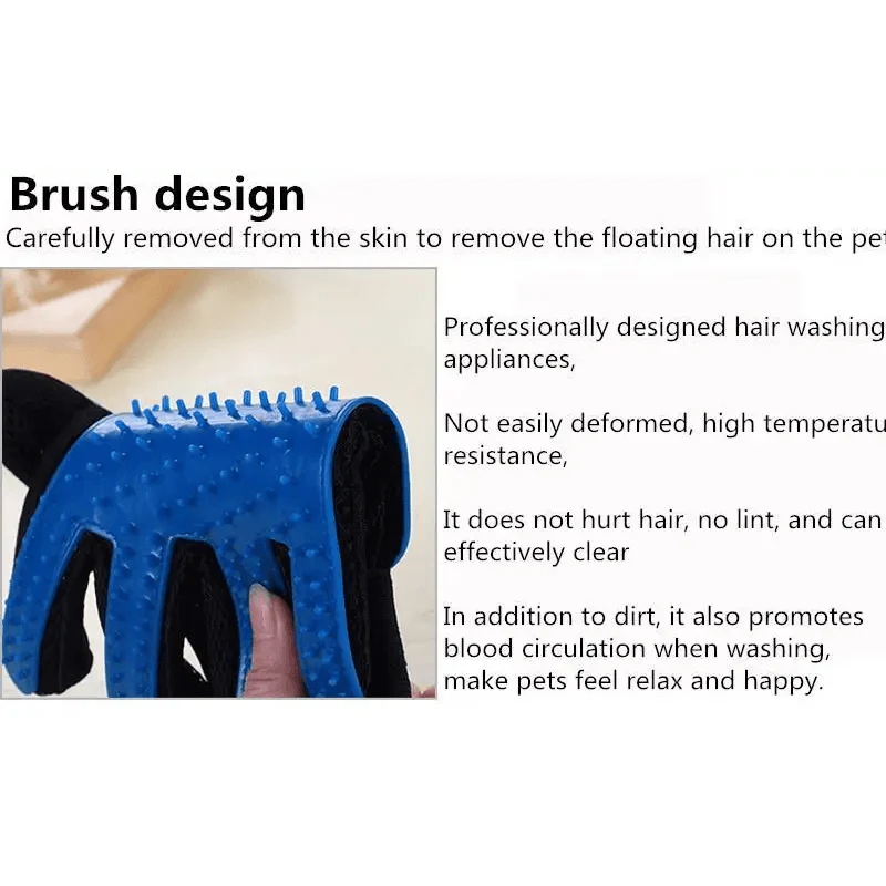 Nouveaux Gants de Toilettage Efficaces Nettoyage Doux Brosse Gants Épilateurs pour Animaux de Compagnie
