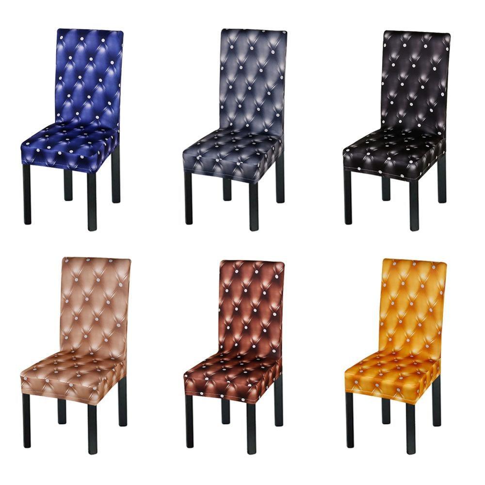 Housse de chaise en fibre d'élasthanne extensible pour mariage, banquet, hôtel, antisalissure, pour bureau standard européen, amovible et lavable, protecteur de chaise de salle à manger pour hôtel, salle à manger, cérémonie, banquet, mariage