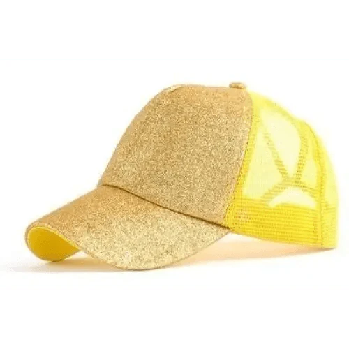 Nouvelles Casquettes de Baseball Élégantes à Paillettes et Queue de Cheval, Brillantes, de Haute Qualité, Tendance pour Femmes, Chapeau Hip Hop Réglable pour Chignon Désordonné