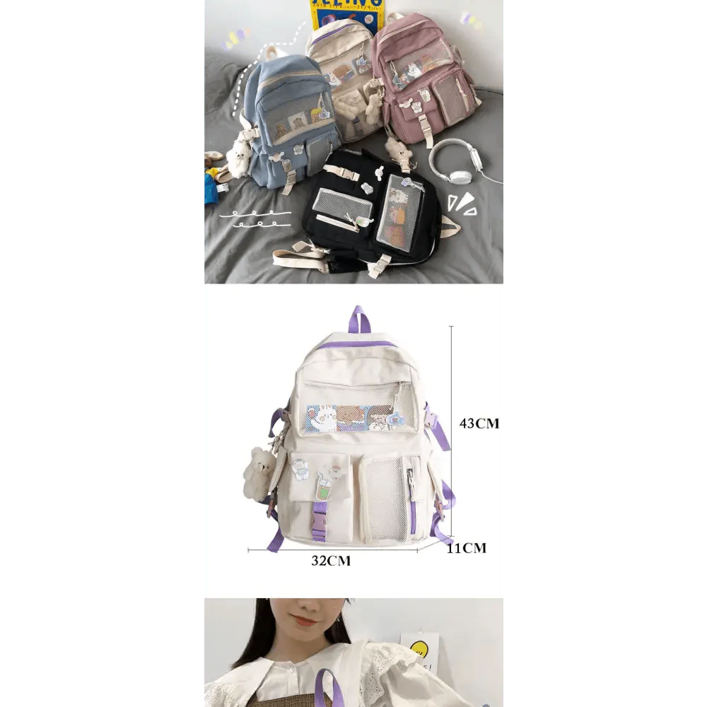 Nouveau sac à dos élégant et étanche pour femmes et étudiantes, sac d'école/de voyage mignon pour adolescentes