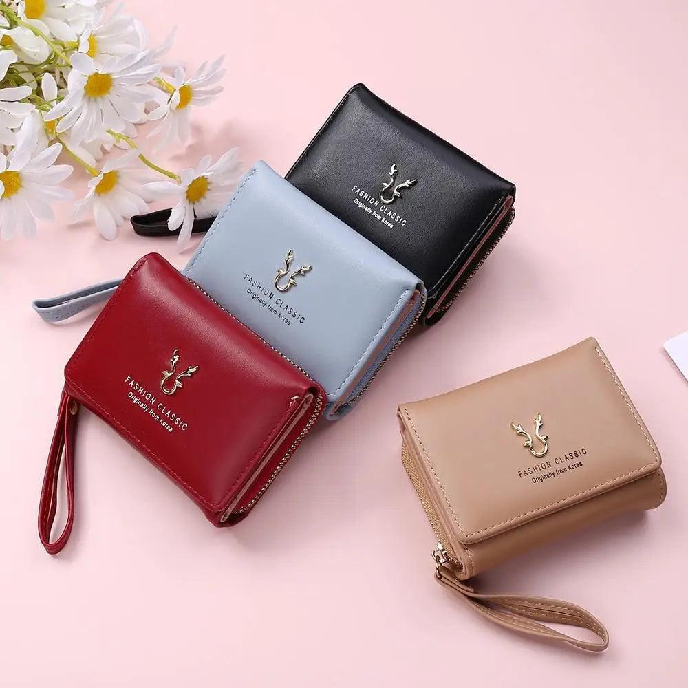 Nouveau portefeuille élégant pour femmes, porte-monnaie pour femmes et filles, joli porte-cartes, petit portefeuille pour femmes, pochette féminine.