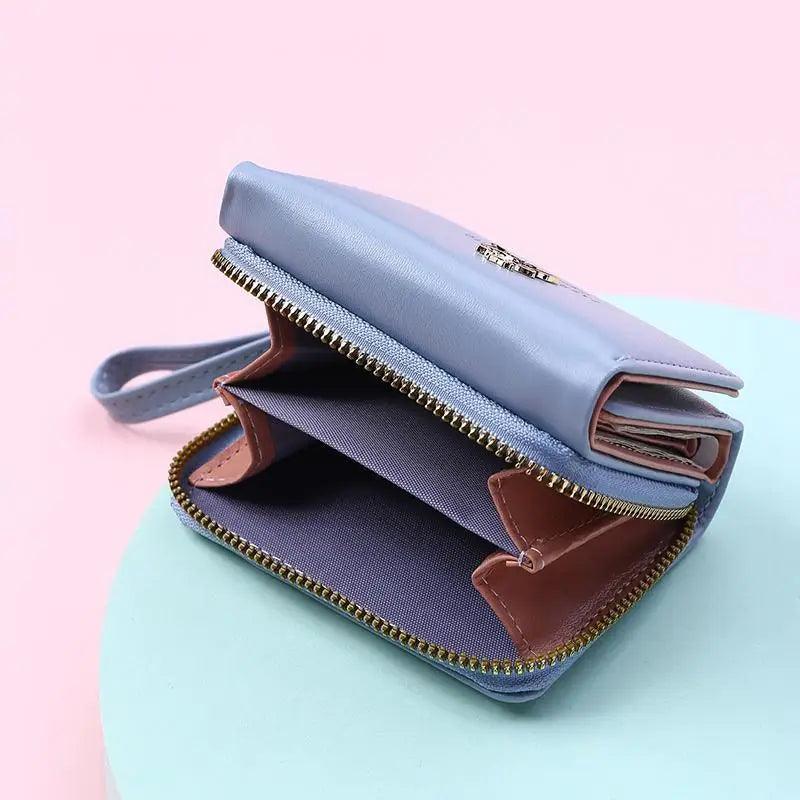 Nouveau portefeuille élégant pour femmes, porte-monnaie pour femmes et filles, joli porte-cartes, petit portefeuille pour femmes, pochette féminine.