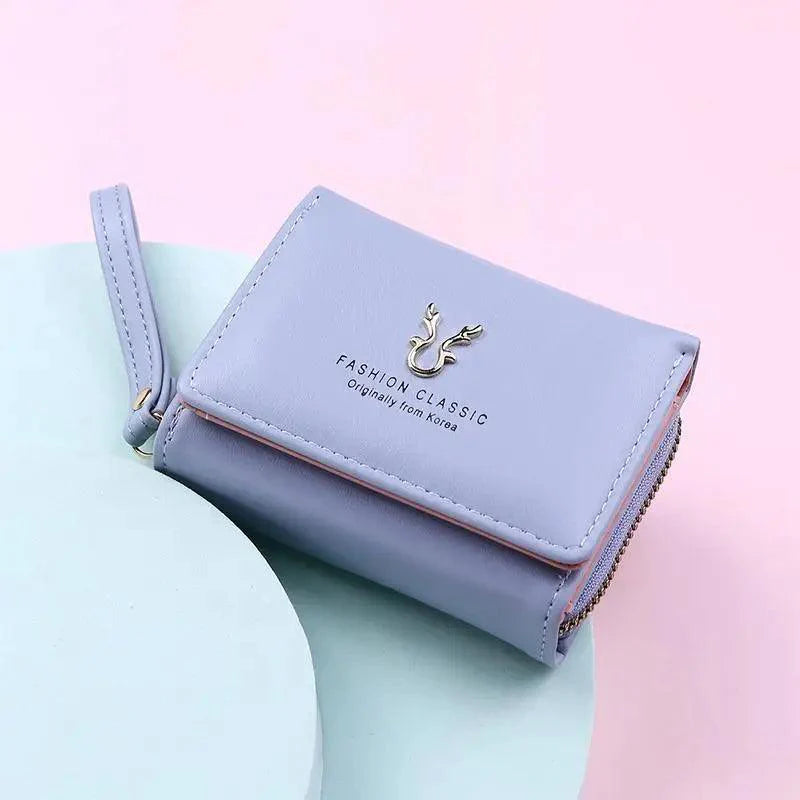 Nouveau portefeuille élégant pour femmes, porte-monnaie pour femmes et filles, joli porte-cartes, petit portefeuille pour femmes, pochette féminine.